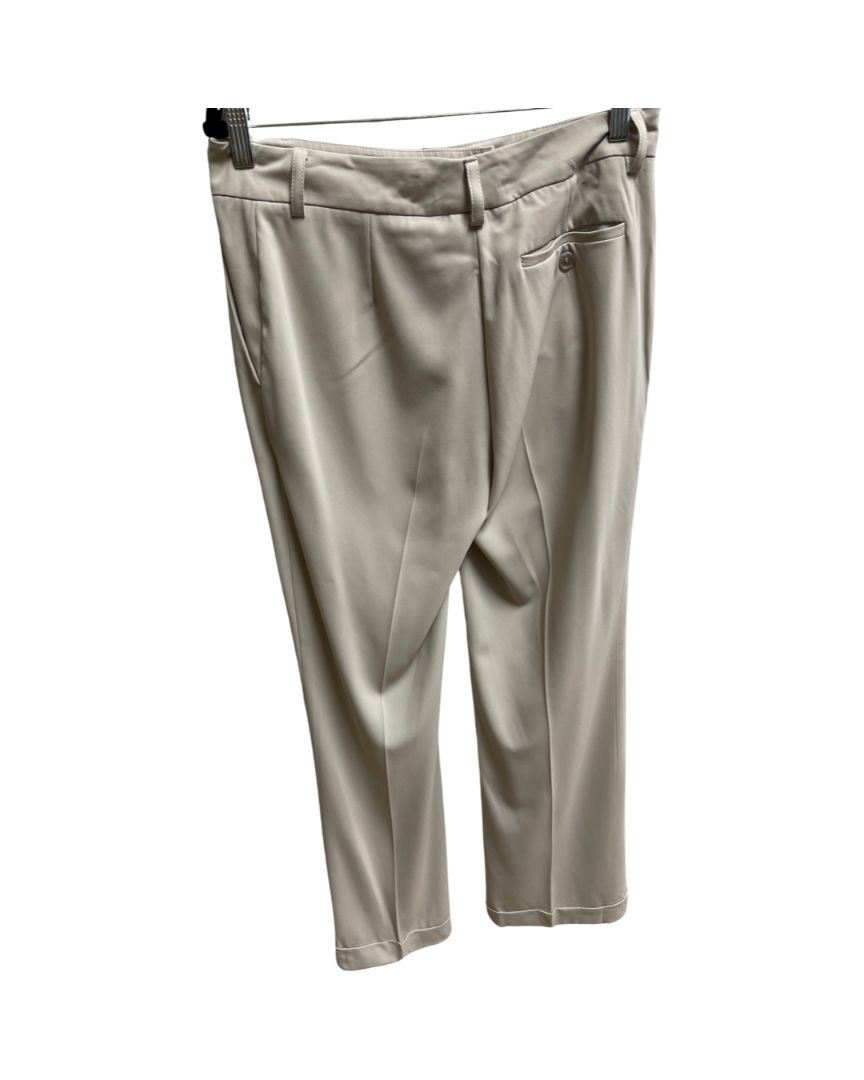 Les Copains Beige Cuffed Pants with Pockets