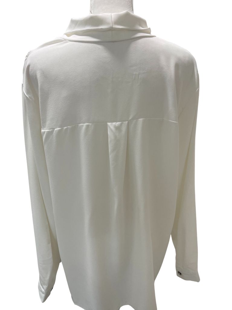 MLEBR White Long Sleeve Blouse With Tie