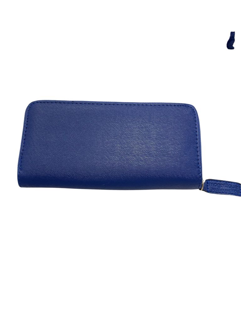 Magnifique Blue Zip Around Wallet