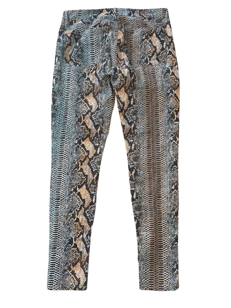 Marciano Multicolor Snake Print Skinny Pants