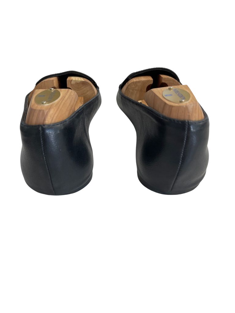 Musshoe Black Pointed Toe Loafers