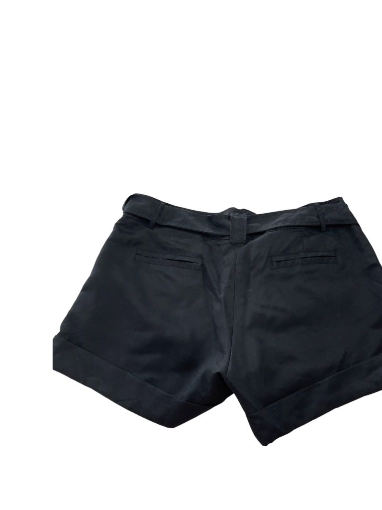 Mustard Seed Cuffed Black Shorts with Waist Tie