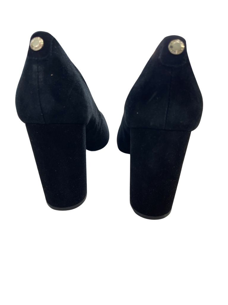 Nine West Black Suede 'Astoria 9X9' Chunky Heels