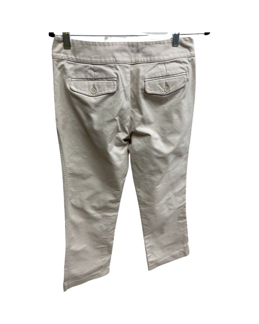 Old Navy Beige Flat Front Stretch Straight Leg Pants