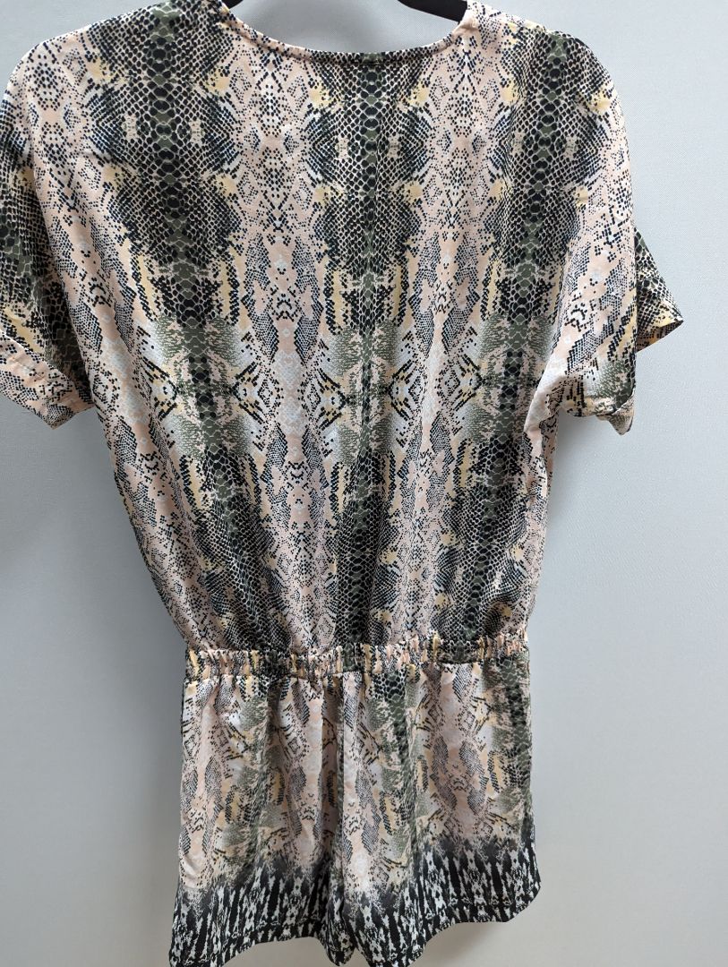 Bar III Pink Snakeskin Romper