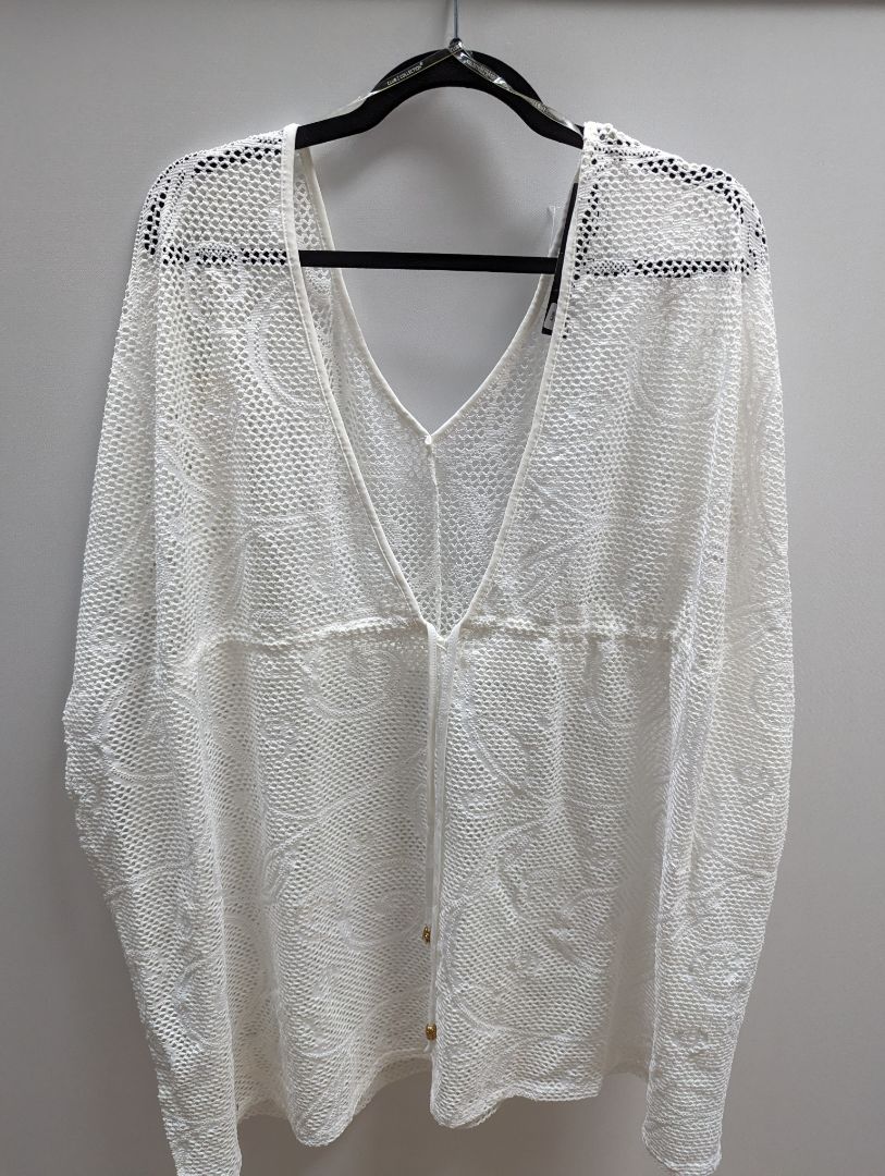 Club Z Collection White Swimwear Coverup