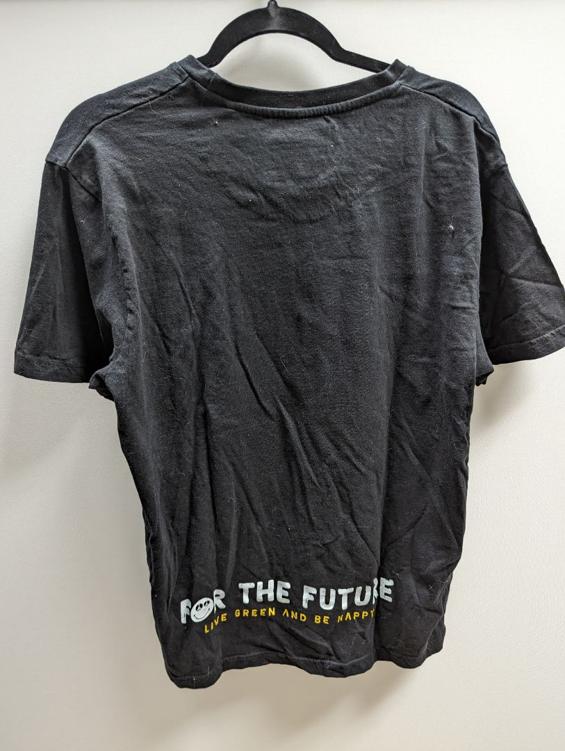 Denim & Flower Black 'Live Green & Be Happy' Graphic Tee