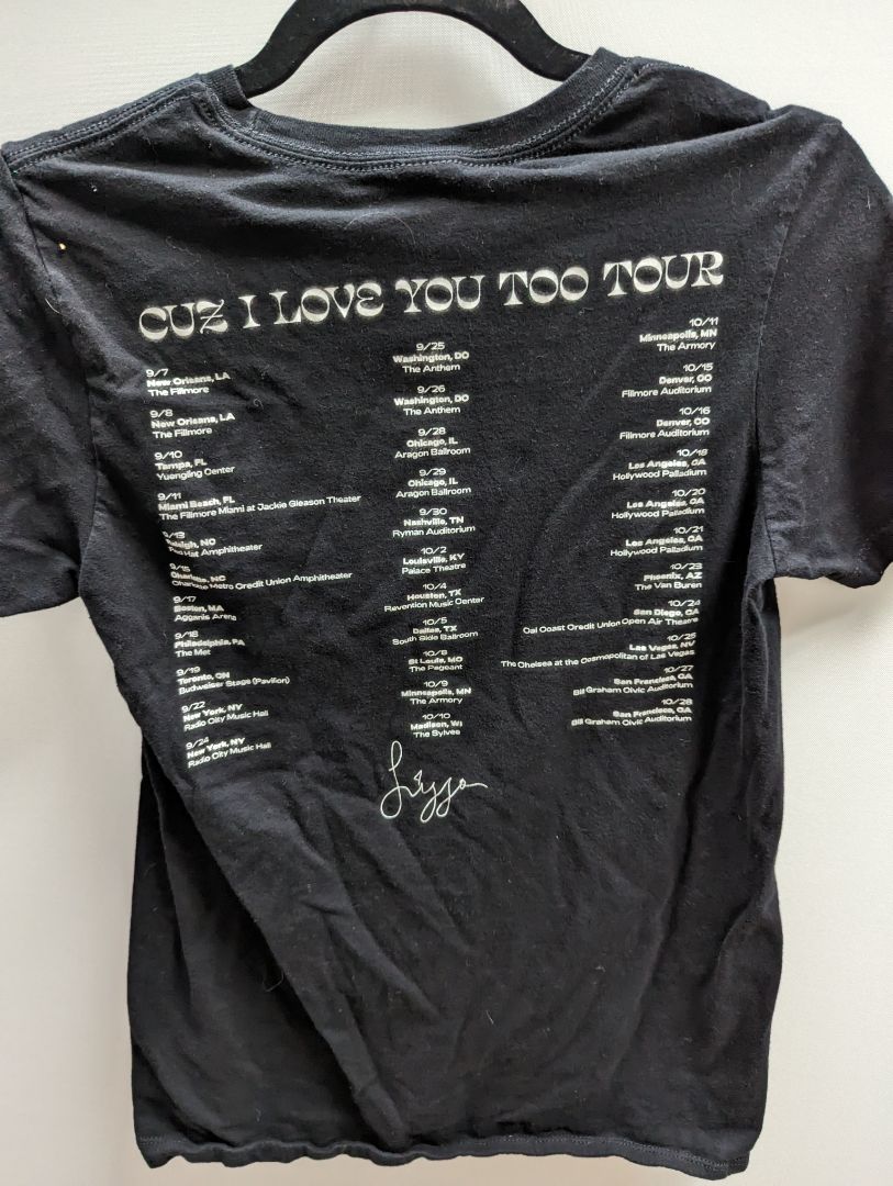 Pacific Black Lizzo 'Cuz I Love You Too Tour' Tee