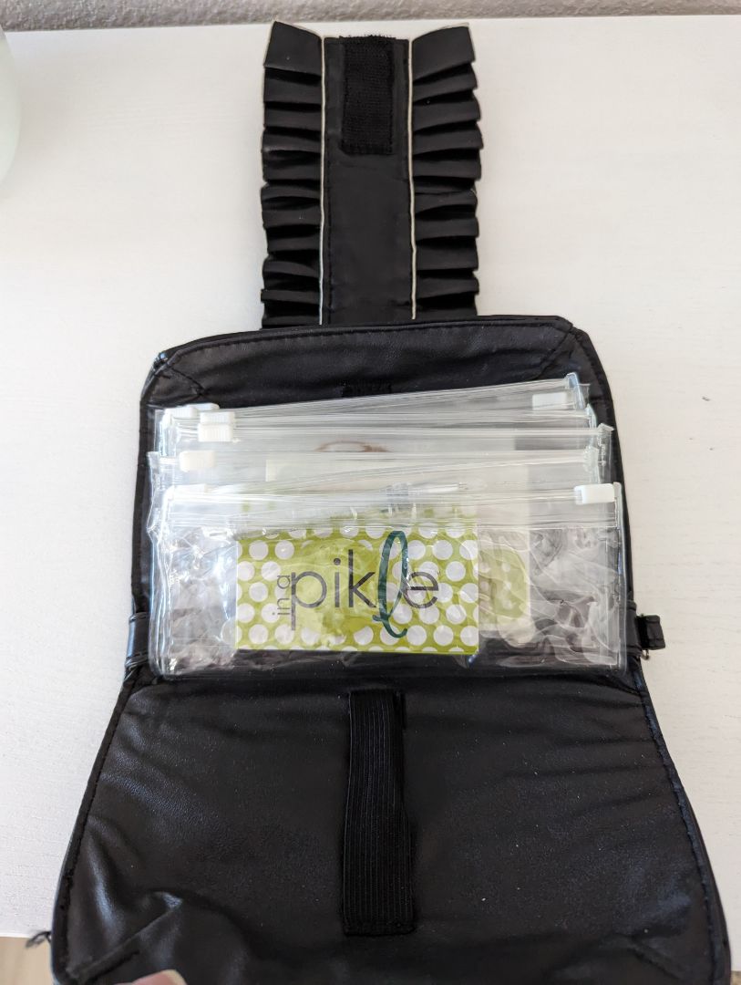 In a Pikle Black Travel Organizer Bag