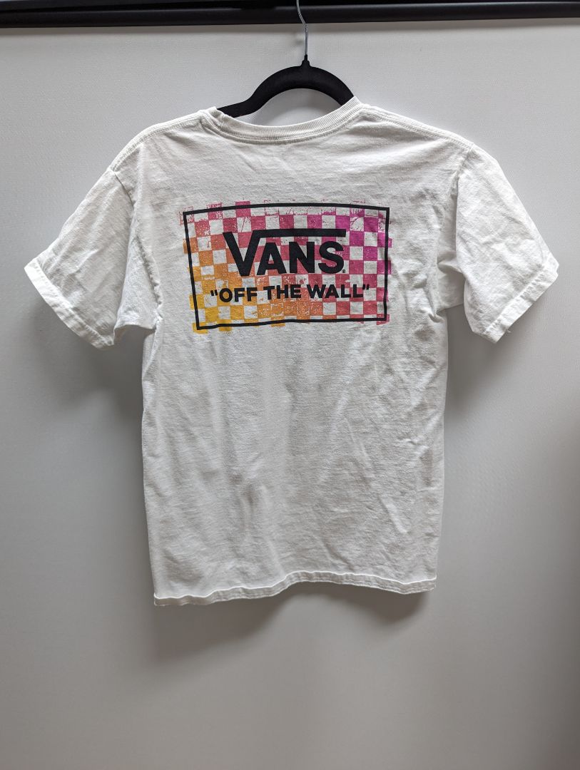 Vans White 'Off the Wall' Tee