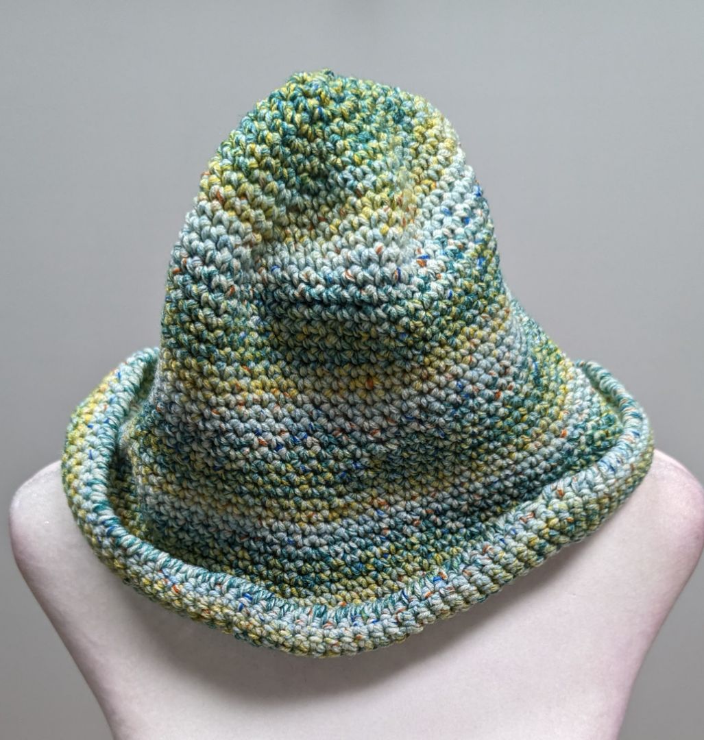 Recycled Threads Green Multicolor Bucket Hat