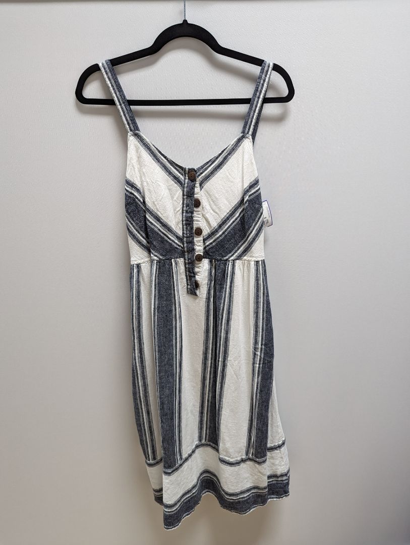 Universal Thread Blue and White Spaghetti Strap Midi SummerDress