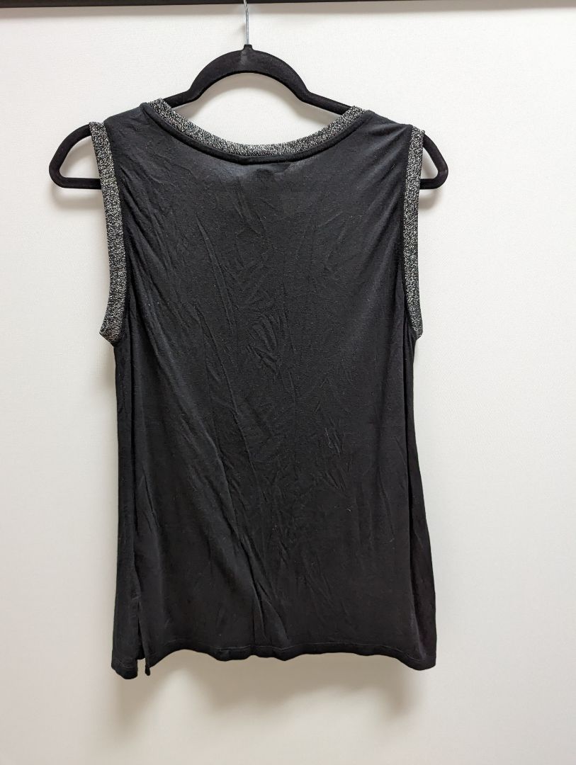 Banana Republic Black Tank with Silver Trim
