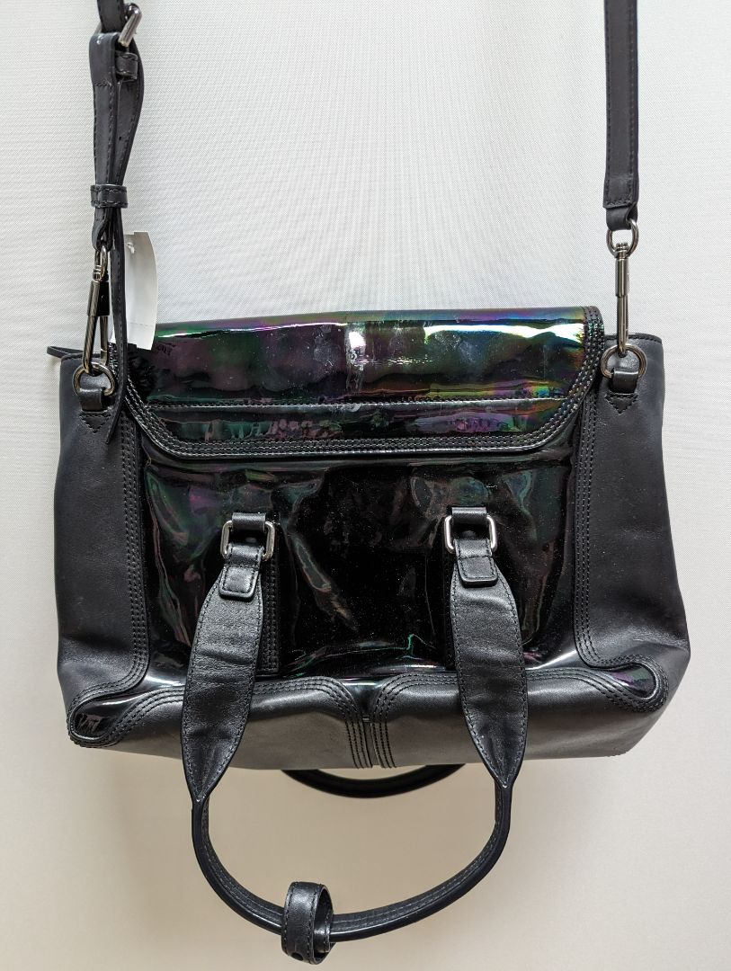 RARE 3.1 Philip Lim Black Leather Oil Slick Pashli Purse