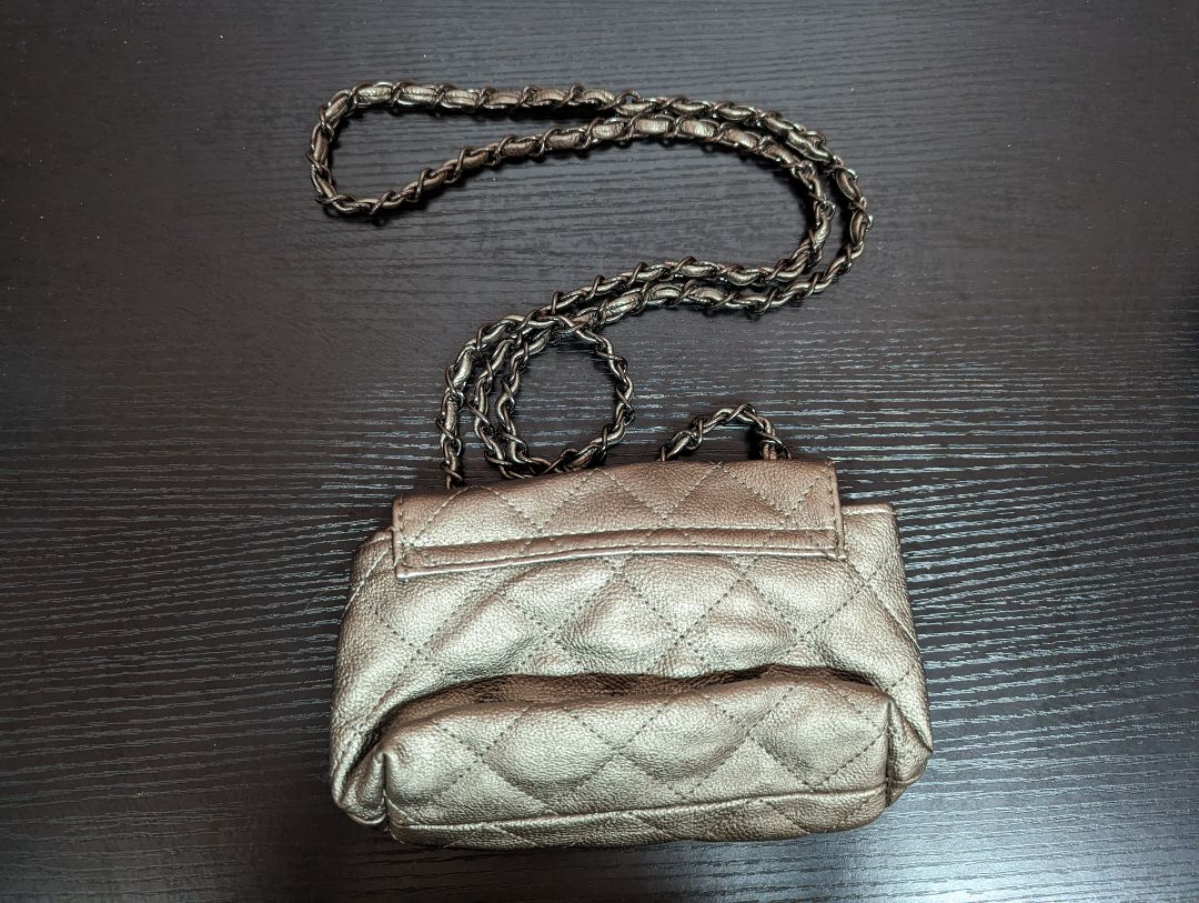Steve Madden Silver Mini Crossbody with Chain