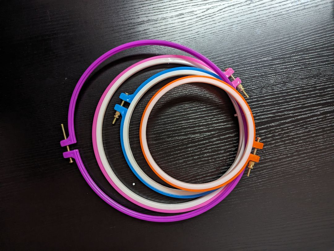 Caydo Multicolor Embroidery Hoops Kit