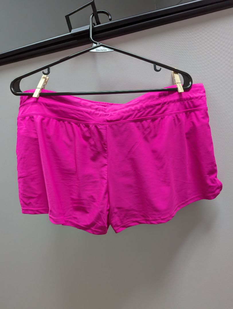 Hot Pink Drawstring Swim Shorts (XL)