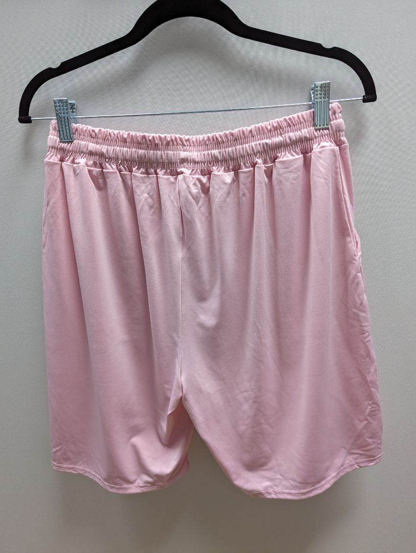 Real Essentials Pink Drawstring Active Shorts