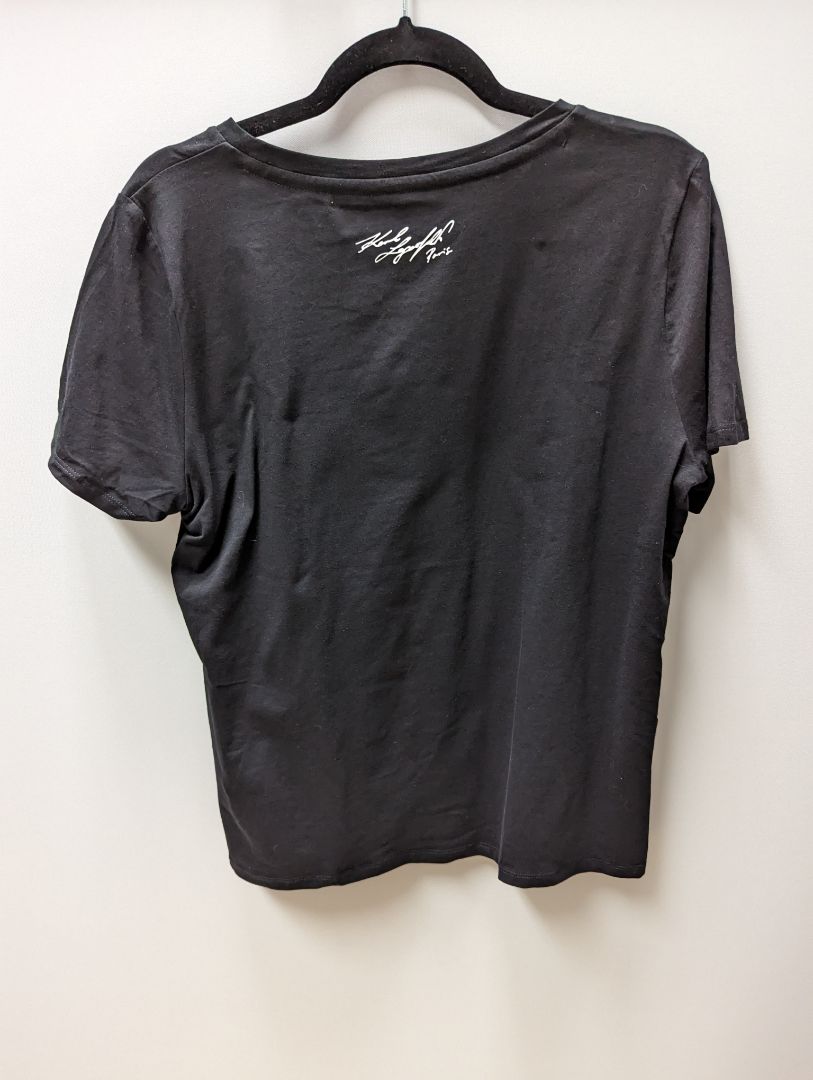 Karl Lagerfield Paris Black Paris Logo Tee