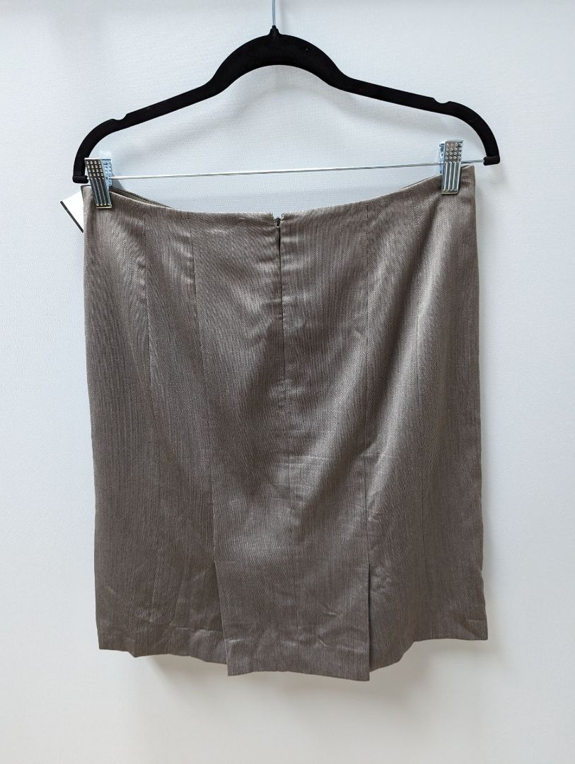 Antonio Melani Grey Lined Pencil Skirt