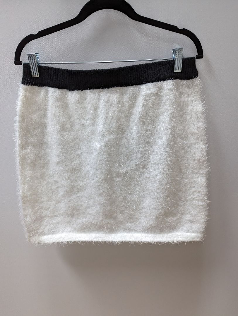 No Boundaries White Holiday Skirt