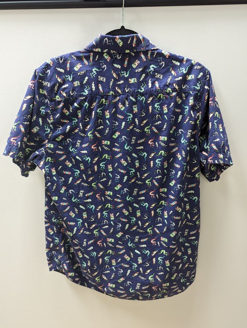 Abound Blue Sk8 Graphic Button Up