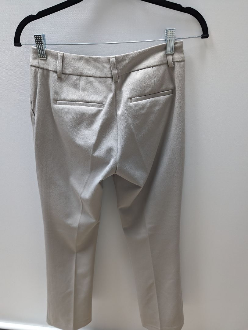 Express Beige Columnist Barely Boot Mid Rise Pants