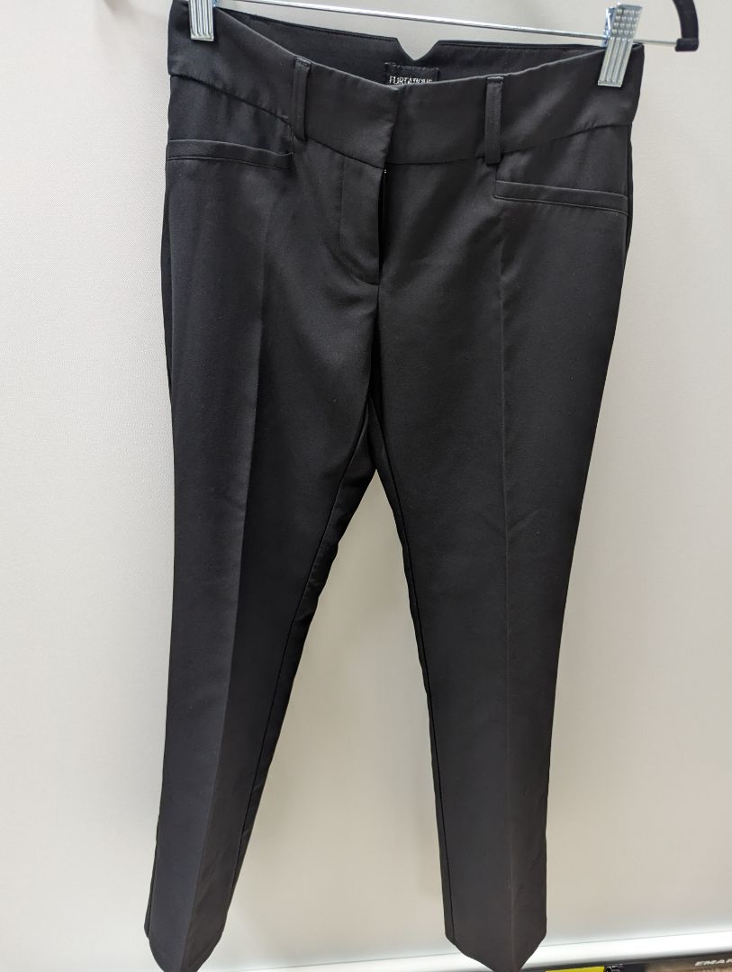 Flirtatious Black Straight Pants
