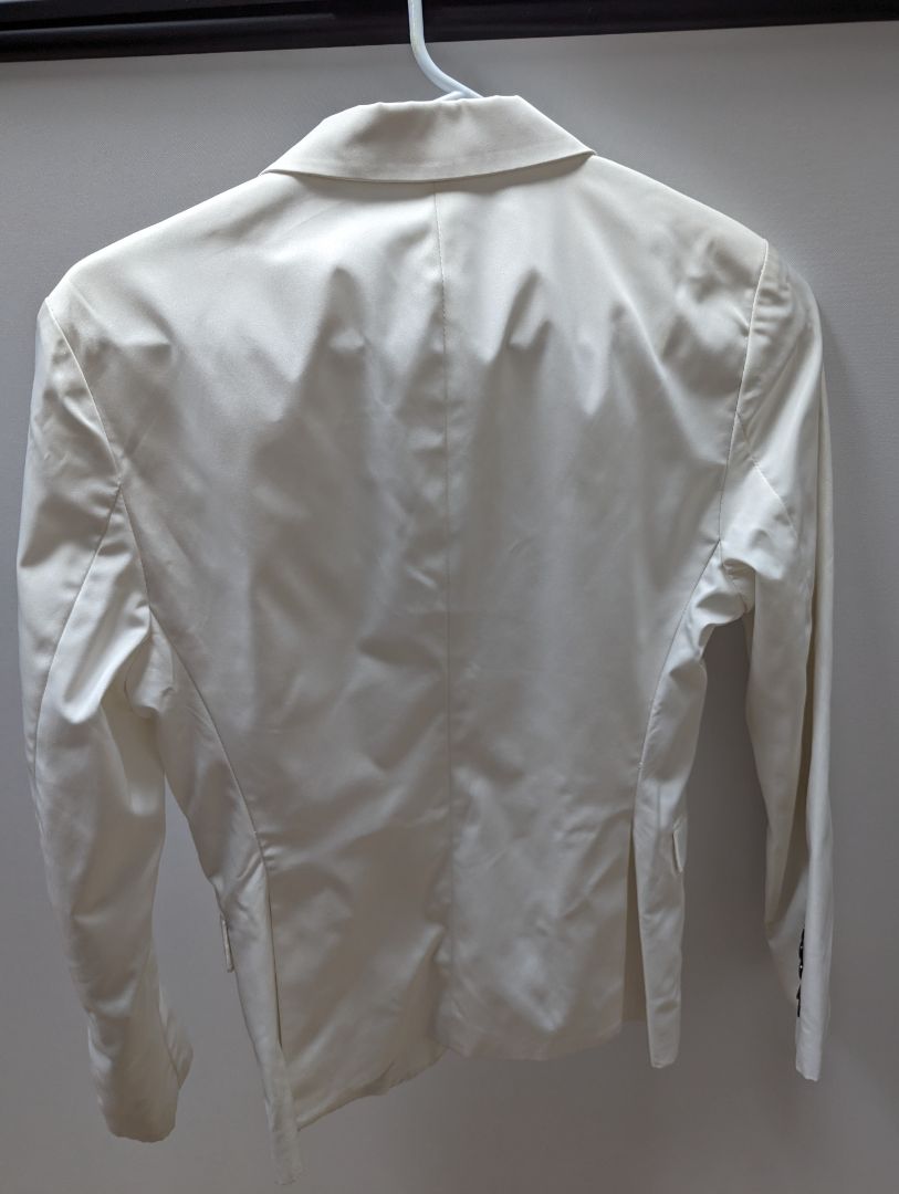 White Satin Blazer