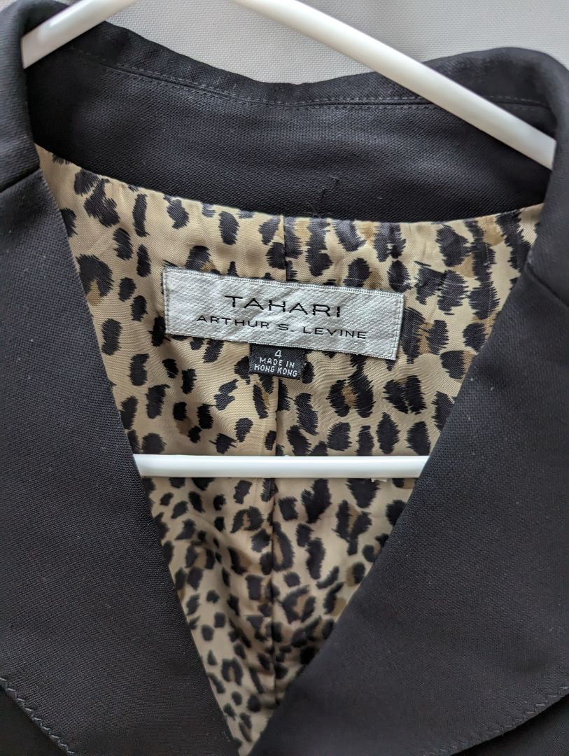 Tahari ASL Black Blazer