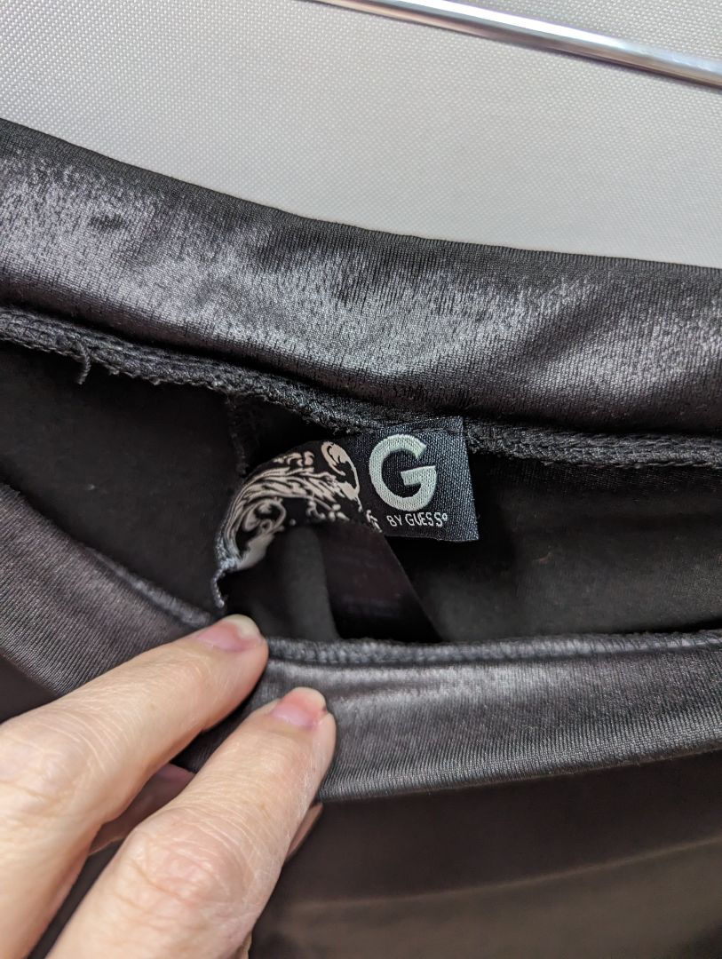 Guess Black Faux Leather Leggings