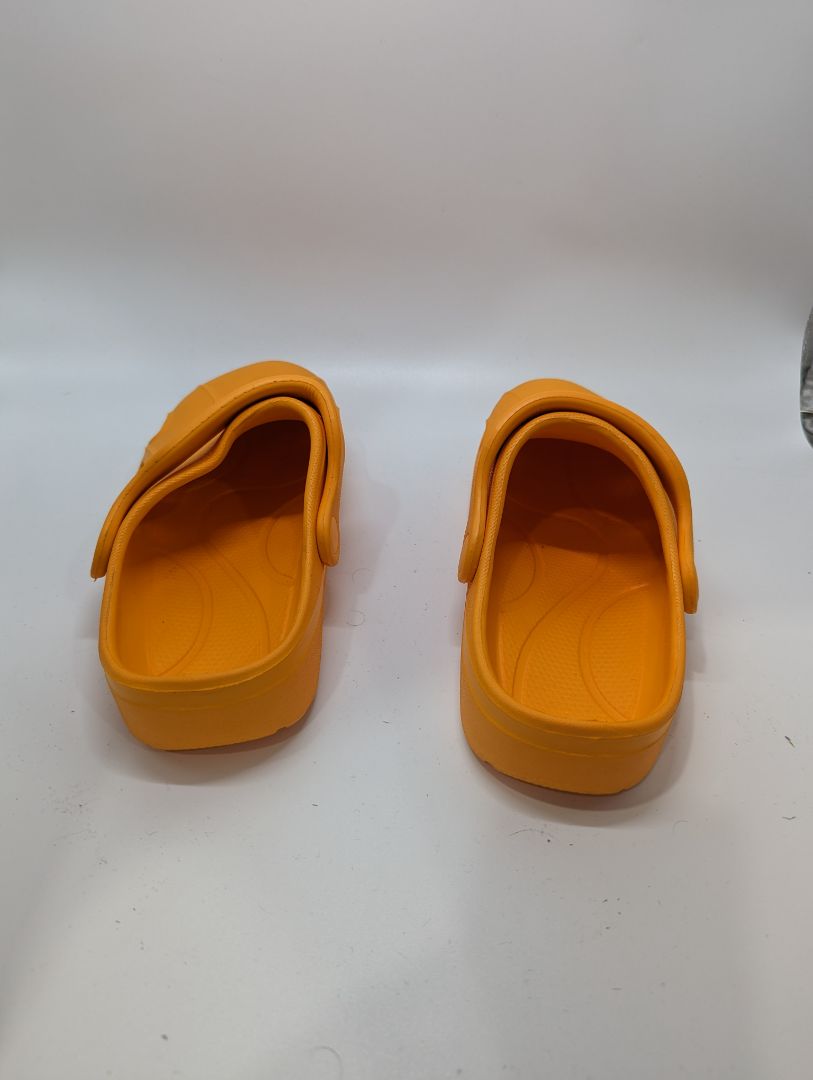 welltree Orange Garden Clog Sandal