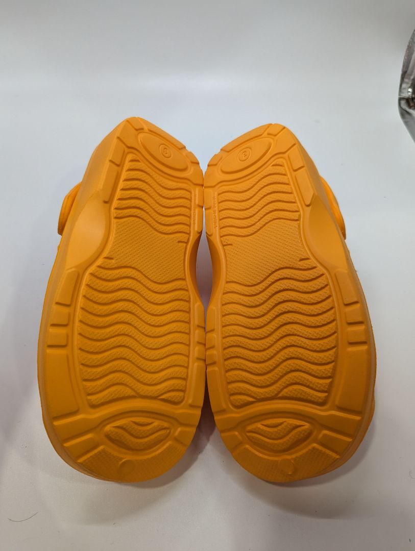 welltree Orange Garden Clog Sandal