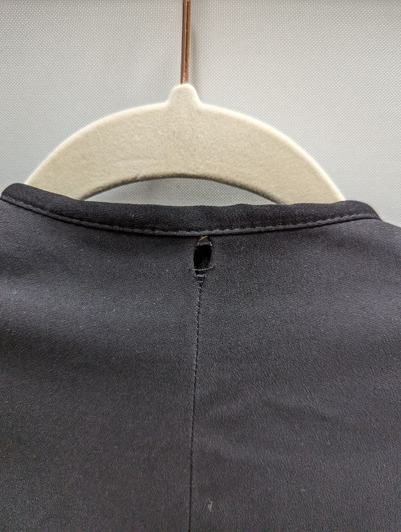 Zara Woman Black Open Front Zippered Blazer