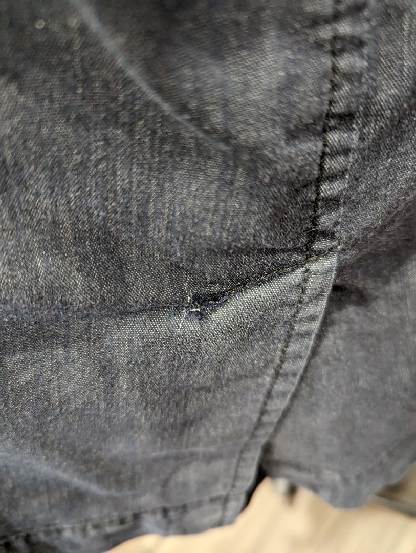 Ann Taylor Loft Navy Flat Front Skirt with Pockets