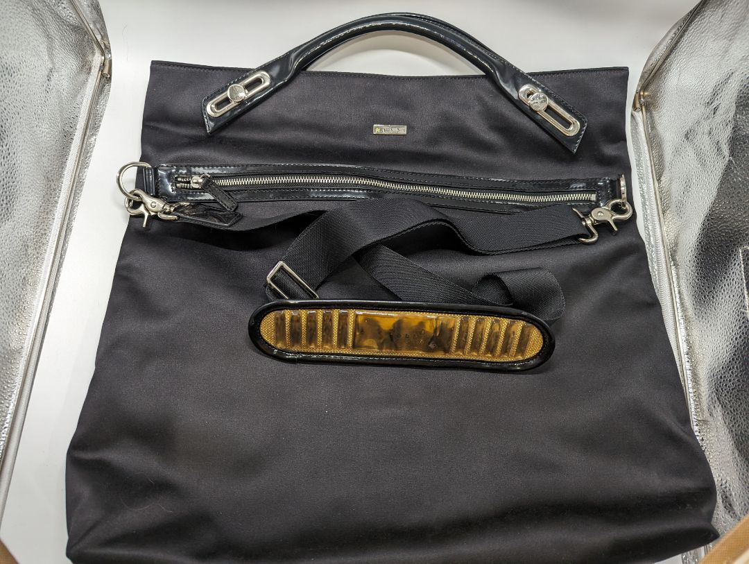 abbi Black Convertible Tote/Crossbody Purse