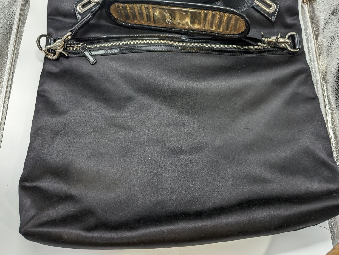 abbi Black Convertible Tote/Crossbody Purse