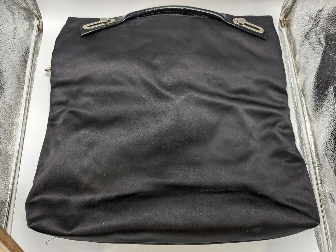 abbi Black Convertible Tote/Crossbody Purse
