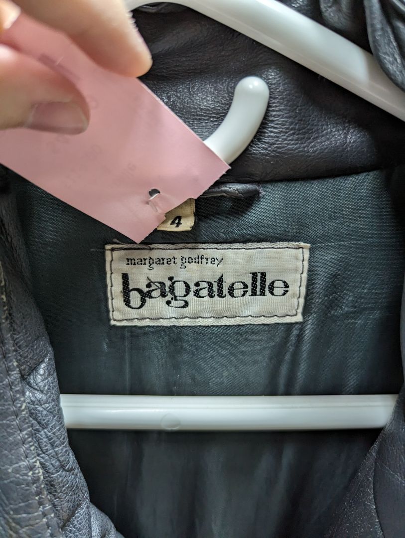 bagatelle Black Vest-Style Leather Jacket