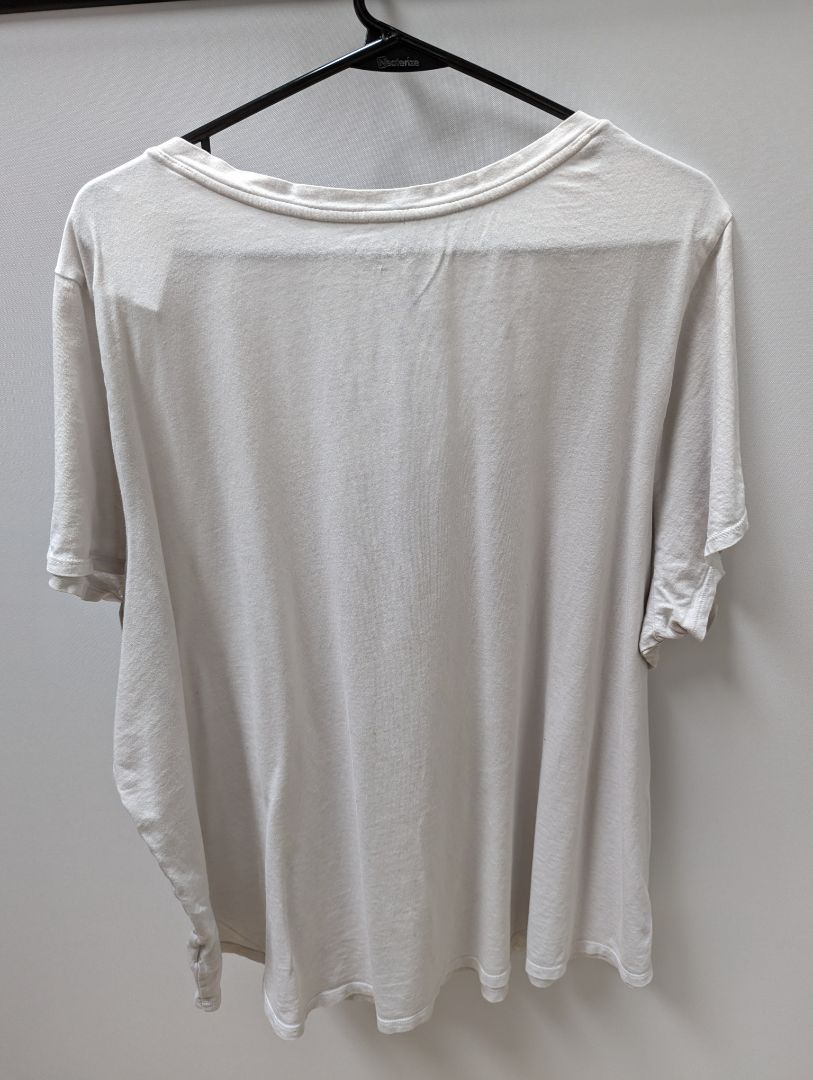Old Navy Faded White Short Sleeve Tee