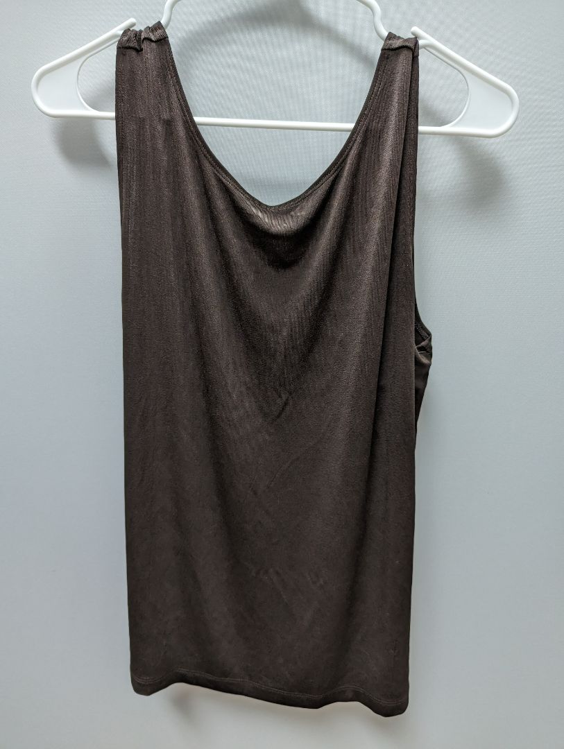 Chico's Brown Ribbed Knit Tank