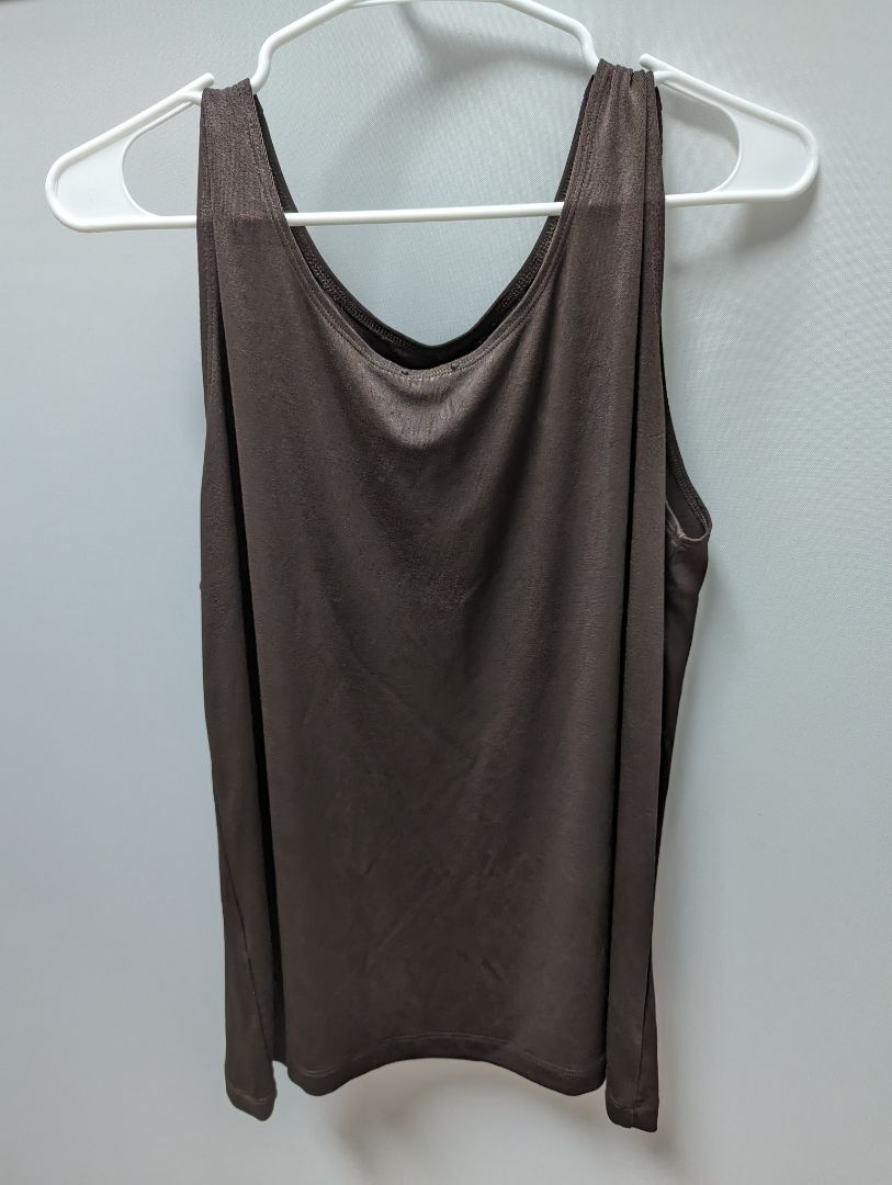 Chico's Brown Ribbed Knit Tank