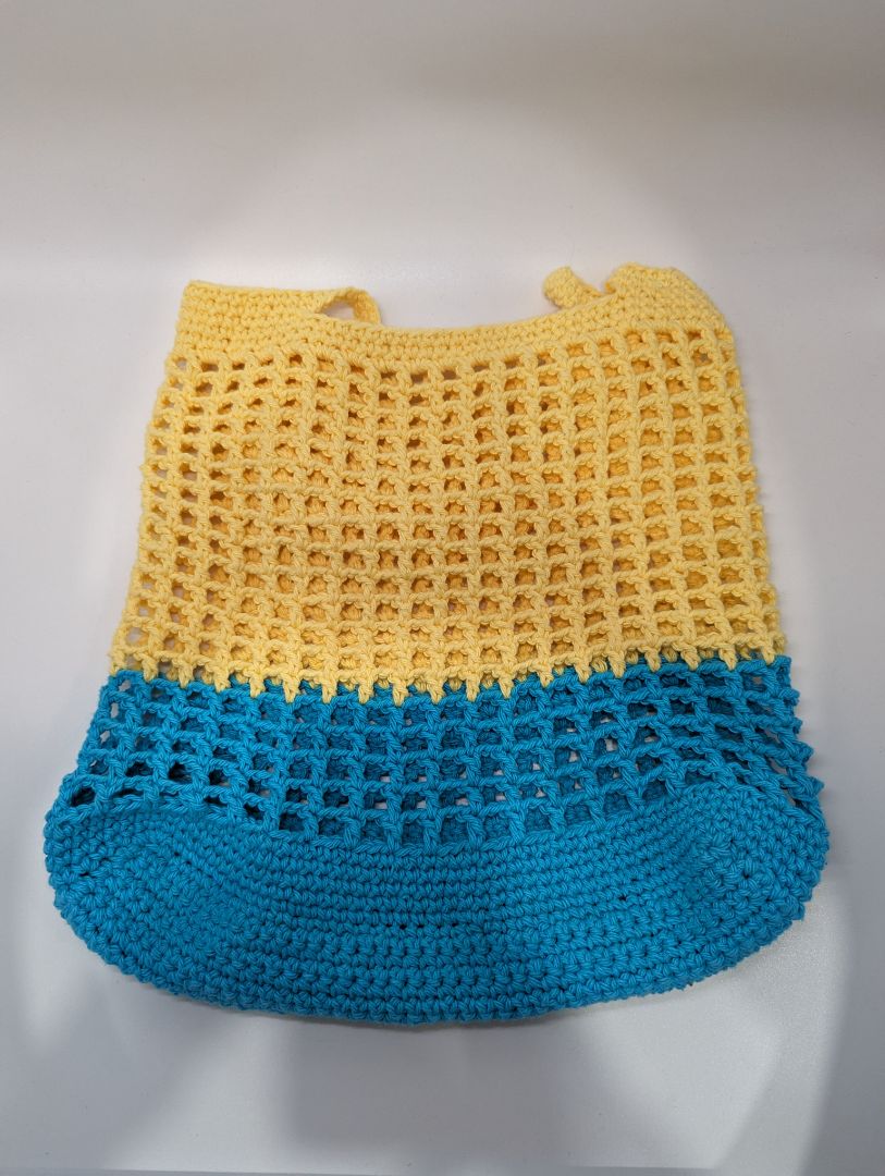Thomson Teal Blue and Yellow Tote Shopping Bag
