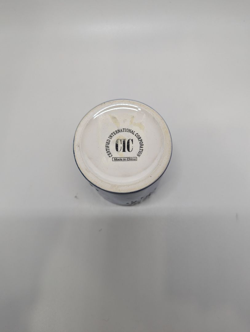 Certified International Corporation Blue Snowflake Ceramic Organizer Decor Dish