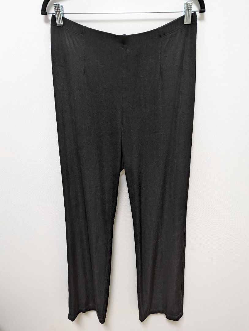 Travelers by Chico's Black Textured Knit Pants