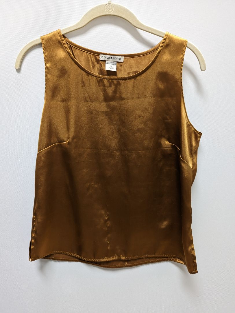 notations Bronze Shimmer Shell Blouse