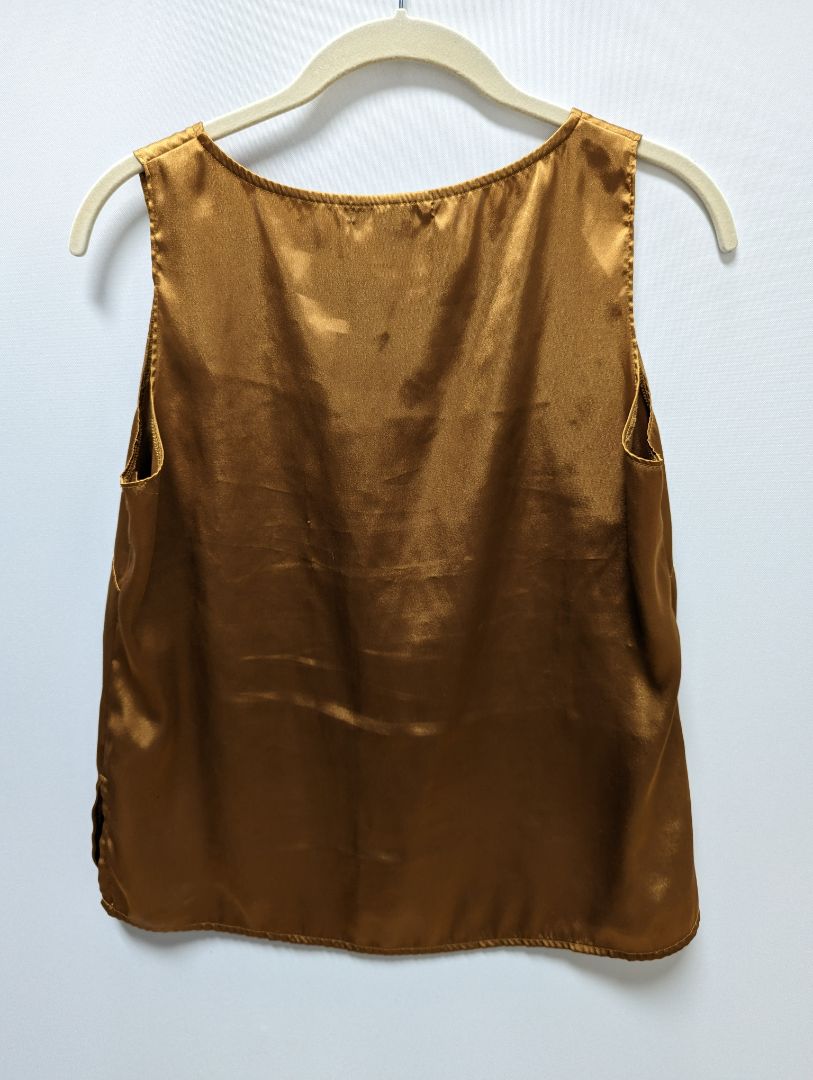 notations Bronze Shimmer Shell Blouse