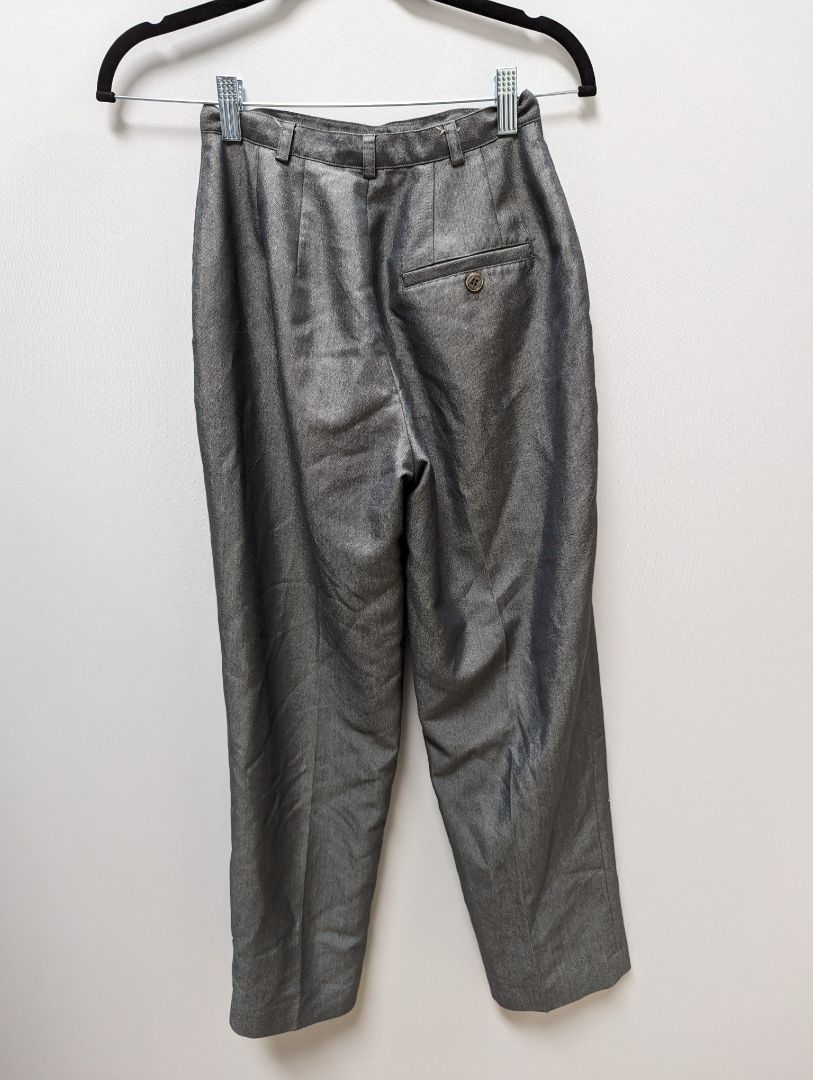 Larry Levine Petite Suites Grey Slack Pants