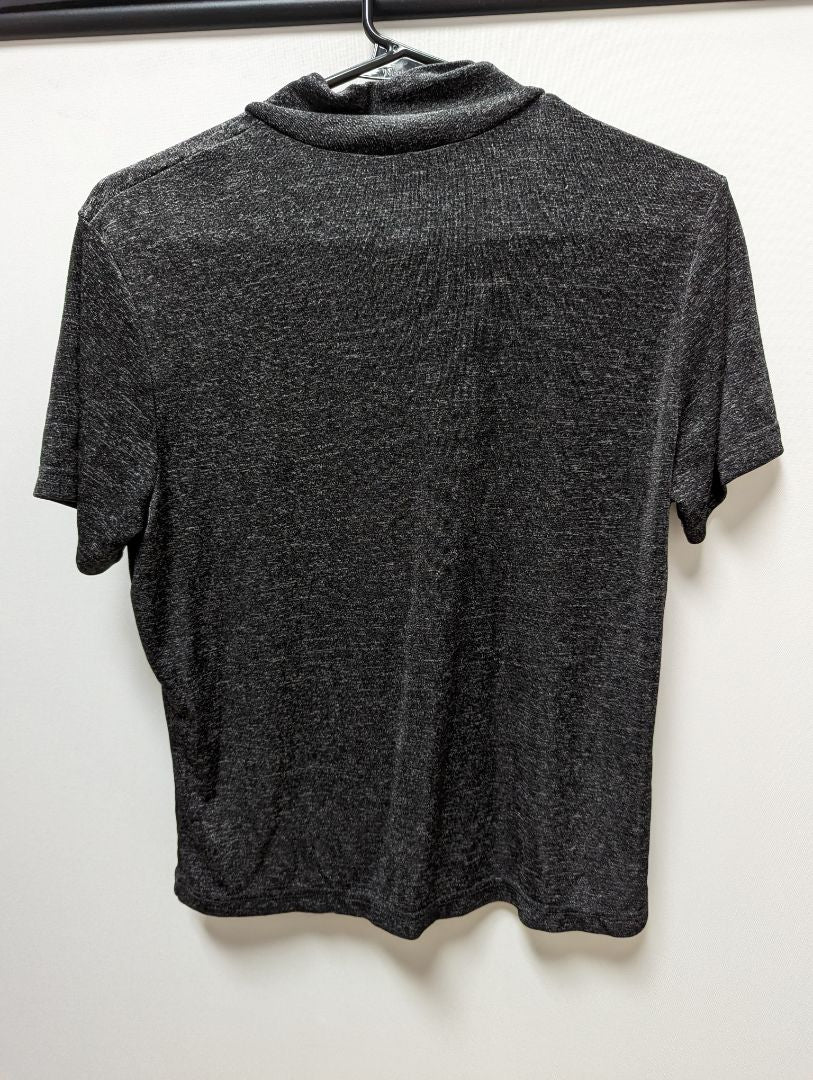 Talbots Dark Grey Knit Turtleneck Blouse (Petite)