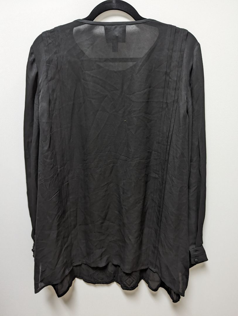 Carmen Marc Valvo Woman Black Silk Sequined Cardigan